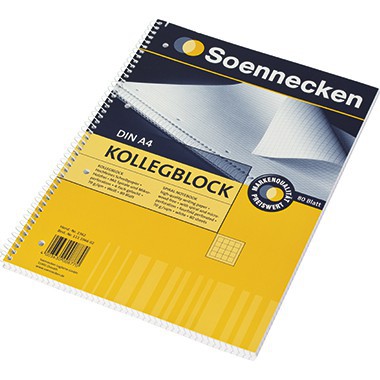 Collegeblock DIN A4, kariert, 1 Stück Collegeblock DIN A4, kariert, 1 Stück