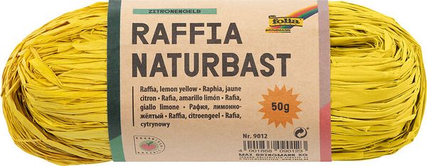 FOLIA Bastelbast, 50 g Bund in einer Farbe (wählbar)