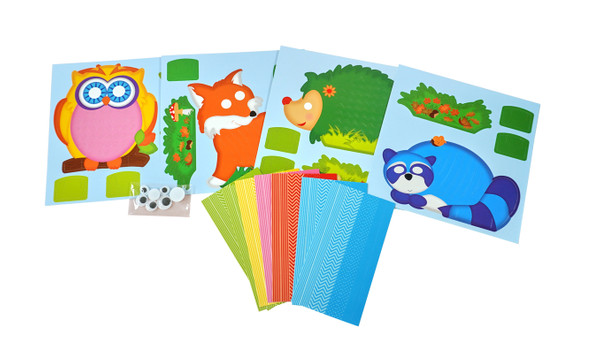 Kinderpuzzle, Puzzleteile, Tierbilder, Bastelset, Farbdruck