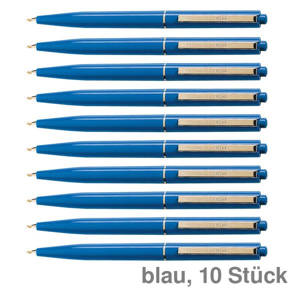 Kugelschreiber No. 25 M blau (Soennecken), 10 Stück Kugelschreiber No. 25 M blau (Soennecken), 10 Stück