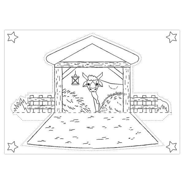 Blanko Prickelvorlagen Weihnachtskrippe Blanko Prickelvorlagen Weihnachtskrippe