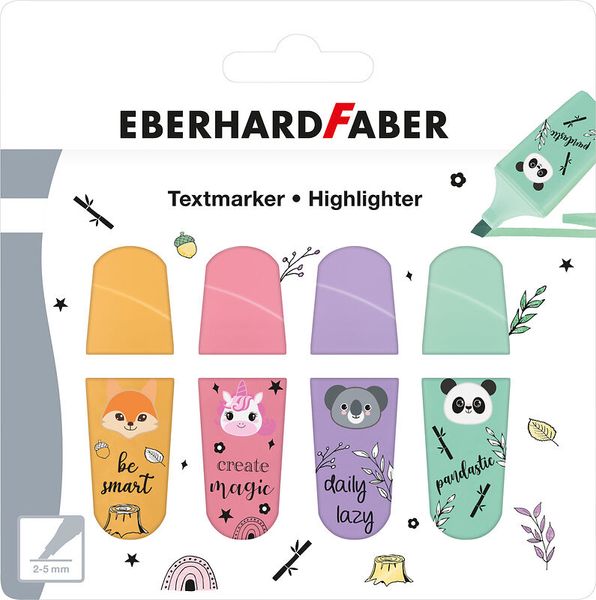 Textmarker, Highlight, Nail sticker, Fingernail decoration, Pastel colors
