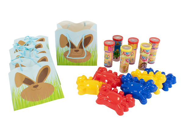 Geschenkkörbchen mit Sandspielform & Kaleidoskop, 6 Sets Geschenkkörbchen mit Sandspielform & Kaleidoskop, 6 Sets