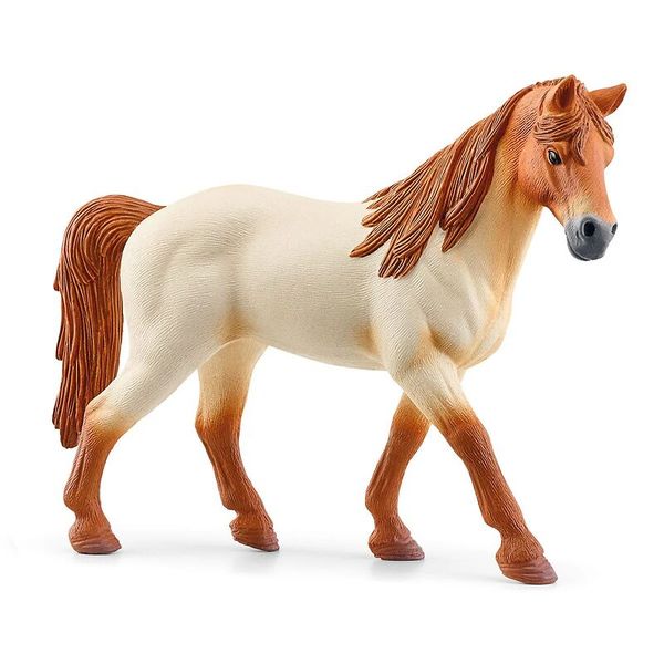 Pferd, Kunststofffigur, Modellpferd, braun-weißer, starker Hufe