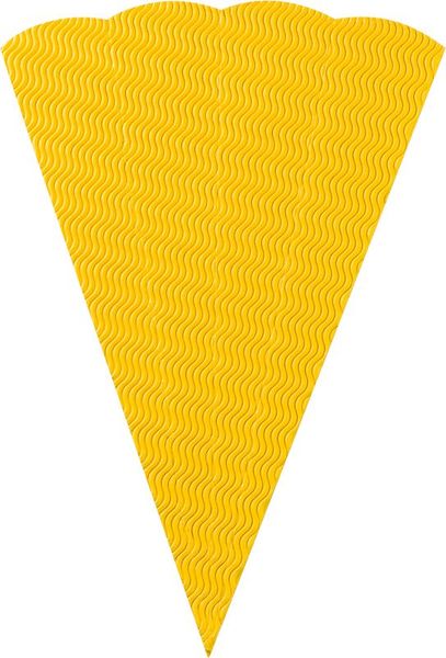 FOLIA Schultüten-Rohlinge, eckig, aus 3D-Colorwellpappe, 68 cm, 7er Set, farbig sortiert