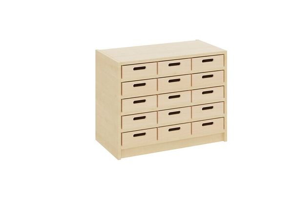Materialschrank mit kleinen Kästen ohne Sichtfenster, Varianten wählbar