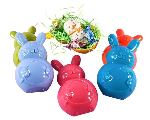 Sandförmchen Hase, 15 cm, 6 Stück, bunt sortiert Sandförmchen Hase, 15 cm, 6 Stück, bunt sortiert