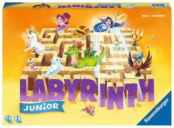 RAVENSBURGER Junior Labyrinth, Schiebespiel, 2-4 Personen, ab 4 Jahre