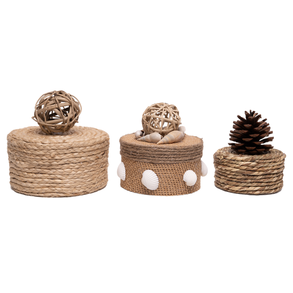 Pappschachtel-Set, 3 Stück, Form wählbar