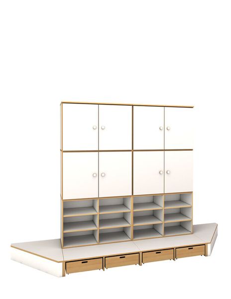 DECOR Große Schrankkombination mit Podest DECOR Große Schrankkombination mit Podest