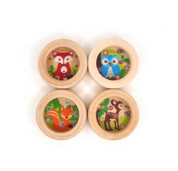 Holzspielzeug, Kugelpuzzle, Waldtiere, Rutschspiel, Räder/Spielelemente