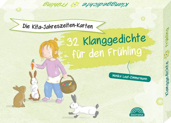Kita Jahreszeiten, 32 Klanggedichte, Frühling, Kinderkarte, Tierfiguren