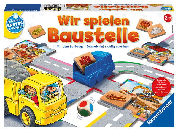 Kaufspiel, Baustelle, Bausteine, LKW, Spielset