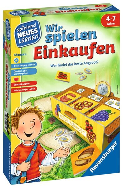 RAVENSBURGER Wir spielen Einkaufen, Sammelspiel, 2-4 Spieler, 4-7 Jahre  RAVENSBURGER Wir spielen Einkaufen, Sammelspiel, 2-4 Spieler, 4-7 Jahre