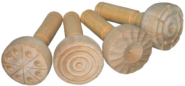 wooden stamps, rubber stamp, carved stamp, craft tools, textured patterns