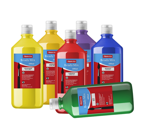 Ready Mix, Artista, Farbflaschen, bunte Farbe, 600ml