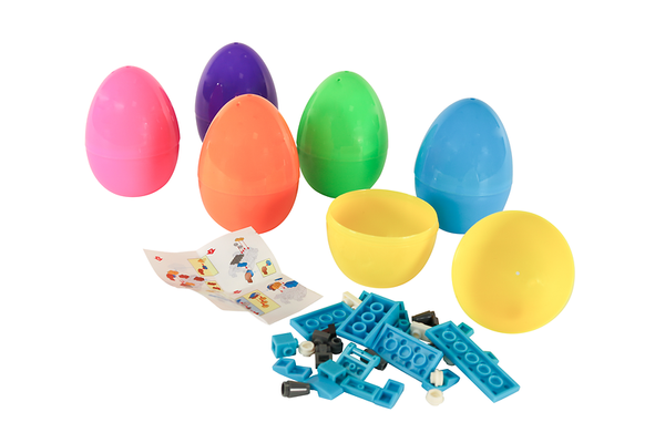 Kleines Bausteine Set im Ei "Wilde Tiere", 6 Stück  Kleines Bausteine Set im Ei "Wilde Tiere", 6 Stück