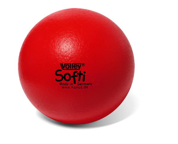 Ball, Rot, Fußballball, Voiley Softi, Gummiball