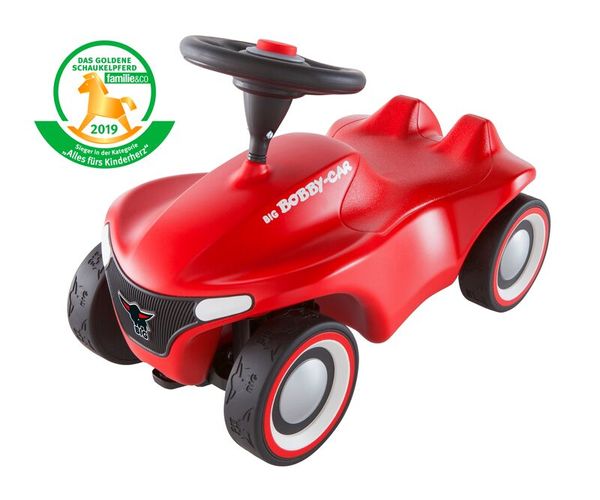 Rutschauto, Kinderfahrzeug, Rot, Gummi-Räder, Steuerung