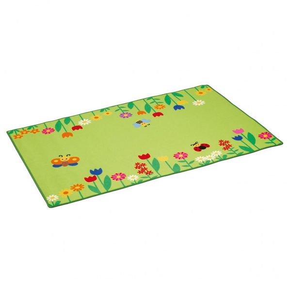 kindermatte, spielmatte, blumenmuster, grün, bodenmatte