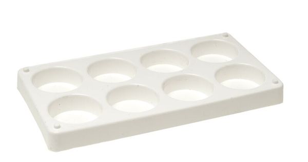 8er Tempera-Palette, unbefüllt, für 44 mm Blöcke