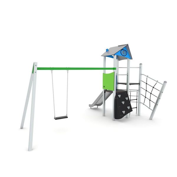 Schaukel-Spielturmkombination Steel +