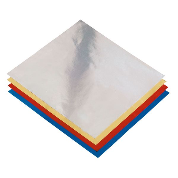 FOLIA Origamipapier Alufolie, beidseitig kaschiert, 15x15 cm, 50 Blatt bunt sortiert
