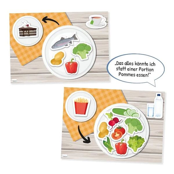 Gesunde Mahlzeiten Set, magnetisch, 61-teiliges Set