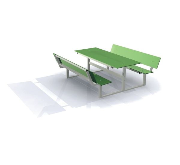 Sitzbank, Tischgruppe, Materialholz, Grün, Outdoor-Set