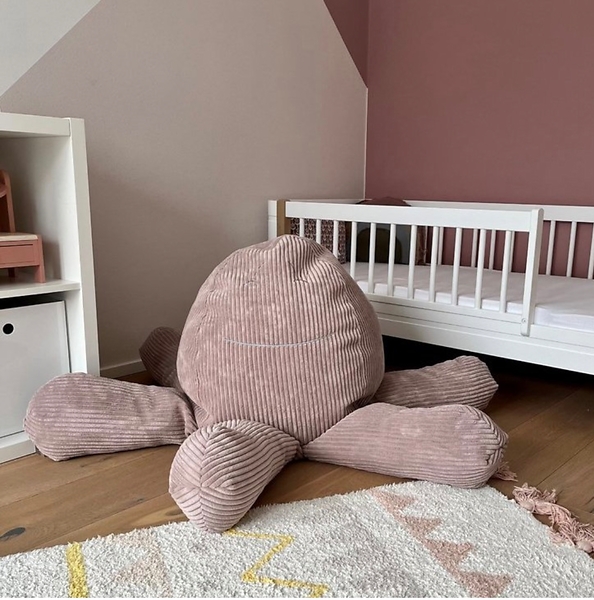 Krake Charlotta Sitzsack mit Cordbezug
