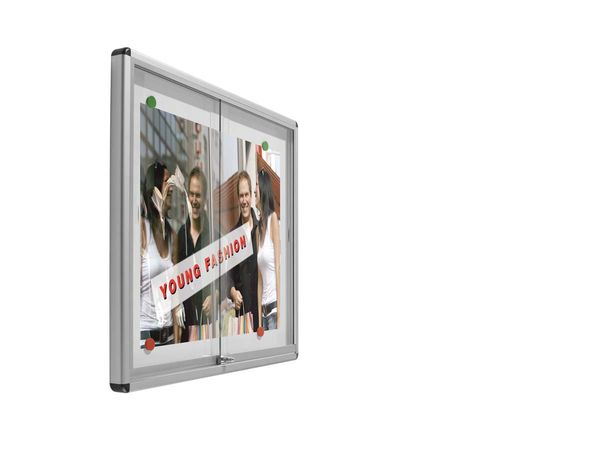 Pinboard, Schaukasten, Display, Rahmen, Glas, Board, Hinweis, Doppeltür, Magnetisch, Metall