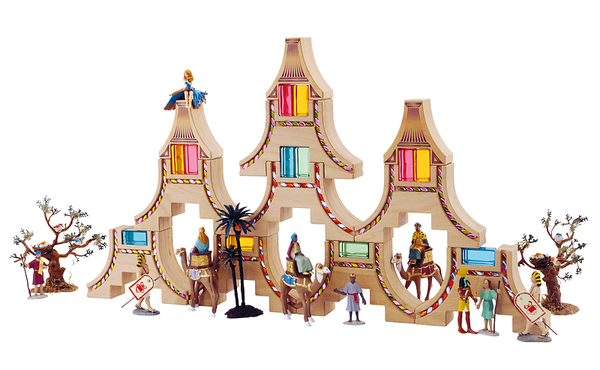 REGENBOGENLAND Himalaya-Tempel, 8 Elemente mit 432 Glitzersteinen REGENBOGENLAND Himalaya-Tempel, 8 Elemente mit 432 Glitzersteinen