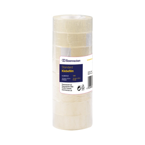 Klebefilm, 19 mm x 33 m, 8 Stück Klebefilm, 19 mm x 33 m, 8 Stück