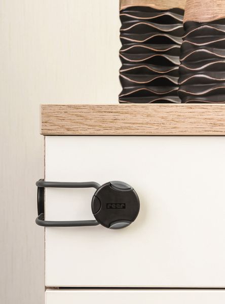 Multisicherung für Schränke / Schubladen etc., anthrazit Multisicherung für Schränke / Schubladen etc., anthrazit