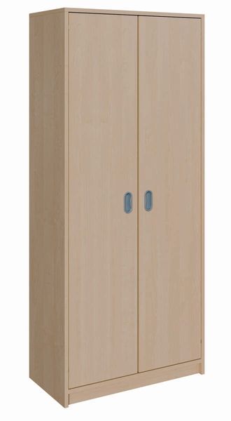 Kleiderschrank, Holz, Zweiflügeliger Schrank, Garderobe, Massivholzoptik