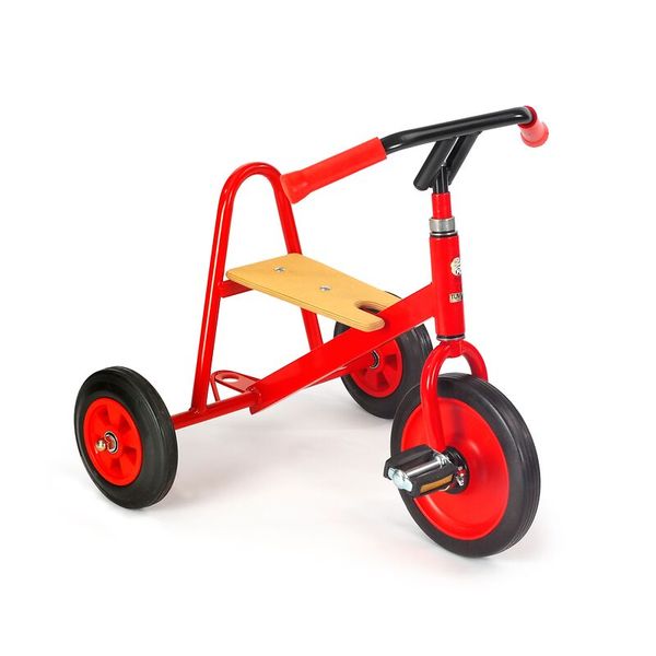 Kinderfahrrad, Dreirad, Robuster Rahmen, Roter Rahmen, Gummireifen