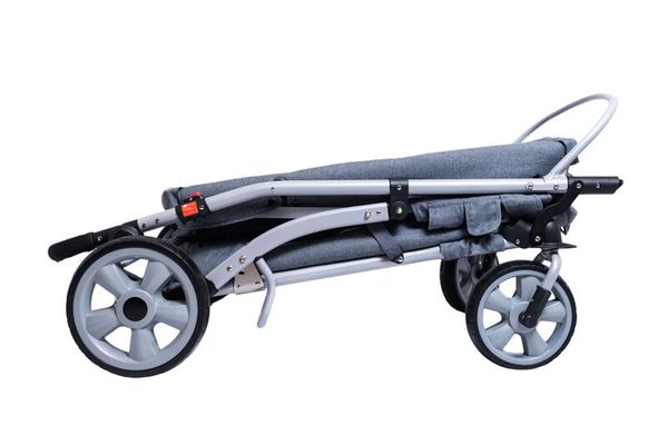 Kinderwagen, Buggy, Kofferraum, Stoff, Grau