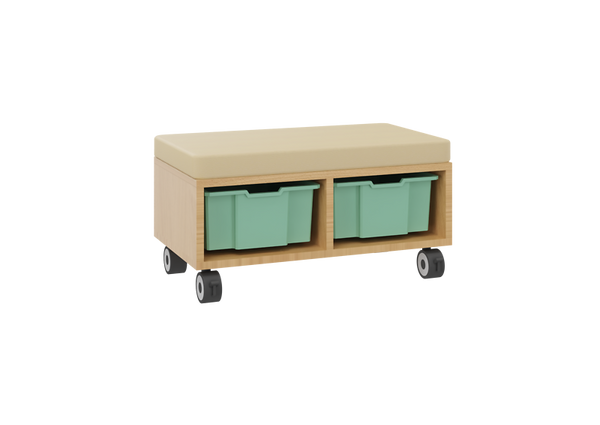 Sitzregal mit 2 mittleren Boxen, Variante wählbar