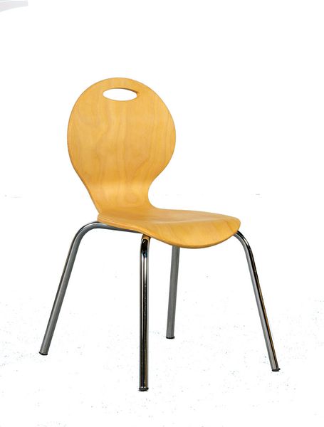 Kindersessel, Holzsessel, Kinderstuhl, Holzstuhl, Stuhl mit Metallbeinen