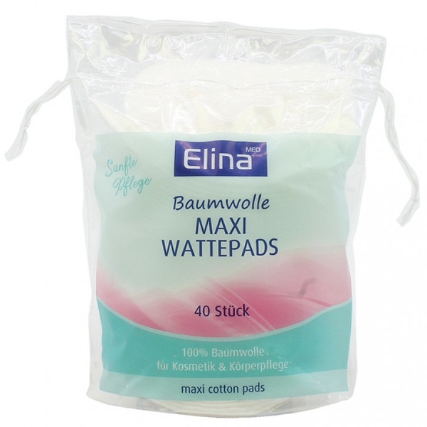 Baumwolle, Wattepad, Maxi, 40 Stück, Pads
