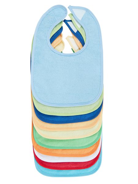 Baby-Lätzchen mit Klettverschluss, Jungs, 10er-Set Baby-Lätzchen mit Klettverschluss, Jungs, 10er-Set