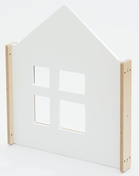 Holzspielhaus, Puppenhaus, Miniaturhaus, Weiß, Fenster