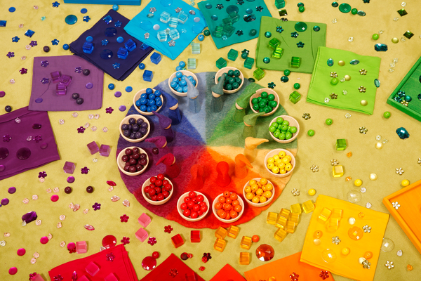 BAUSPIEL Regenbogenzwerge, 12 Stück BAUSPIEL Regenbogenzwerge, 12 Stück