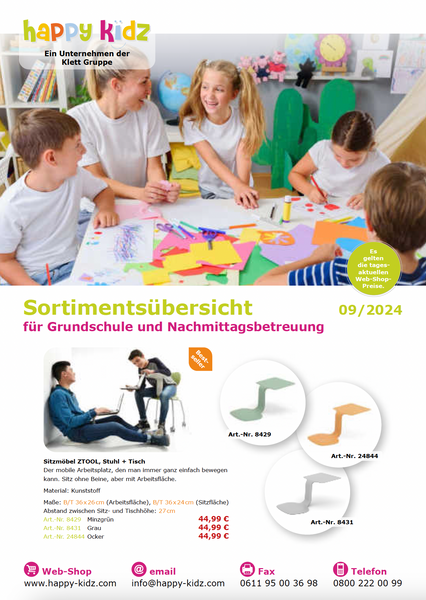 Katalog "Happy Kidz 09/24" für Grundschule und Nachmittagsbetreuung