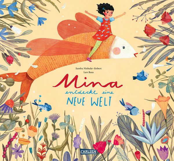 Kinderbuch, Mina Entdeckung, Fisch, Fluchtmotiv, bunte Illustration