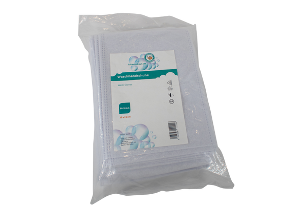 Waschlappen, Handschuhe, Einmalhandschuhe, Gummi-Handschuh, Waschhandschuh