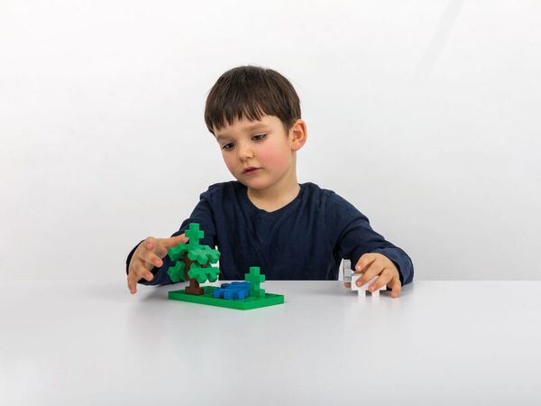 Spielzeug, Klemmbausteine, Lego-ähnlich, Bausatz, Kinder-Setup