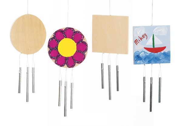 Windspiele Bastelset (Holz), 12 Stück Windspiele Bastelset (Holz), 12 Stück