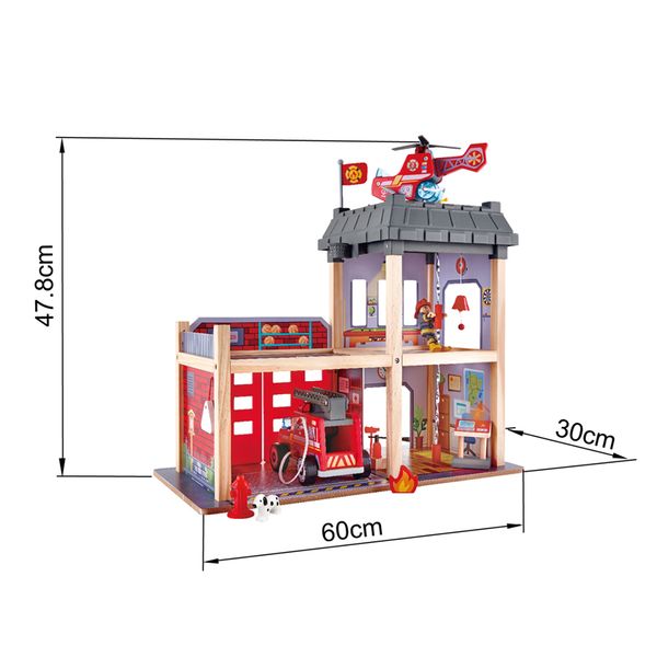 HAPE Großstadt-Feuerwache, 60 x 30 x 48 cm, ab 3 Jahre