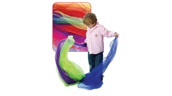 Kinder, Schal, Seifenblasen, Farben, Mantel